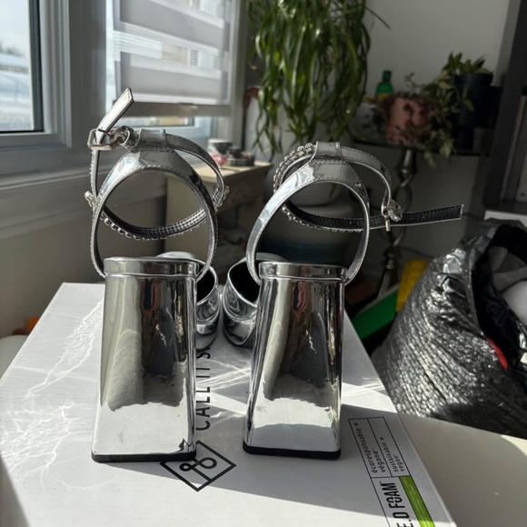 Call it Spring Silver Platform Heels - Picture 2 of 7